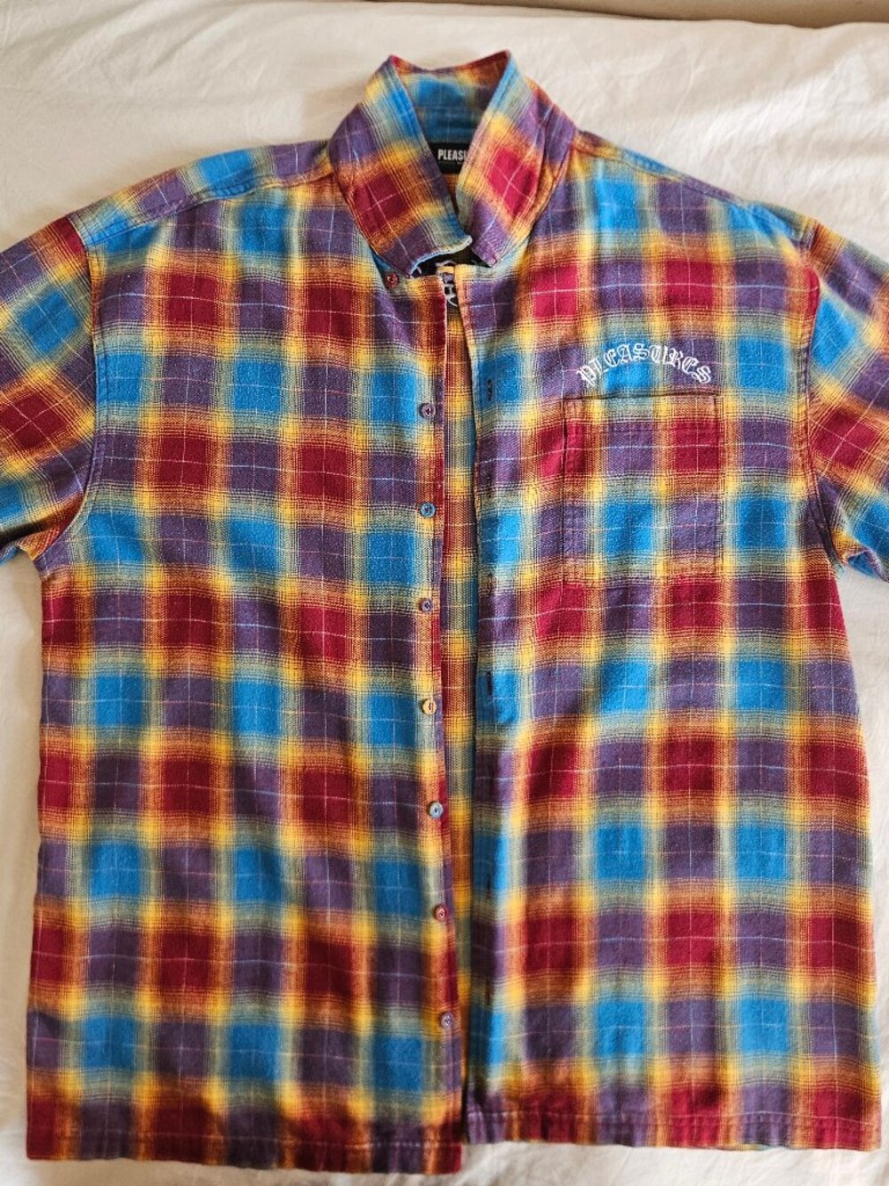 Pleasures Shadow Plaid Short sleeve Button up